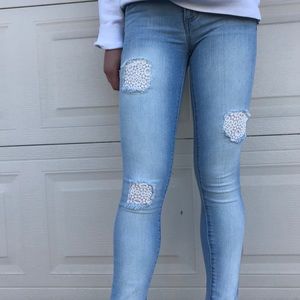Patched up Jeans